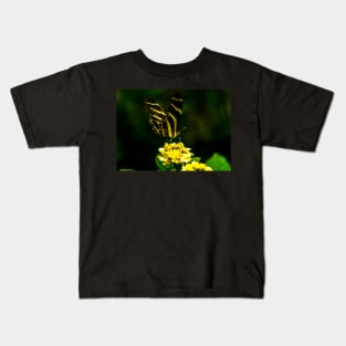 Flower with Butterfly Kids T-Shirt